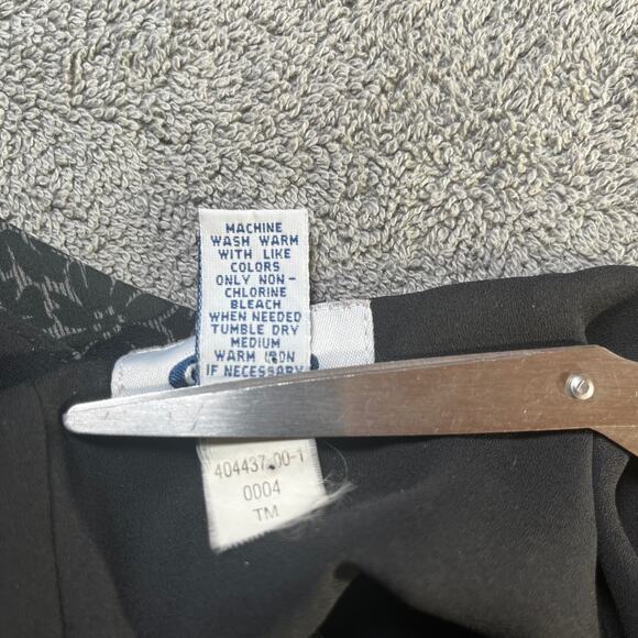 Vintage Old Navy Slip Dress Womens 4 Black Floral Sleeveless‎ Y2K Fairy Grunge - Picture 7 of 9